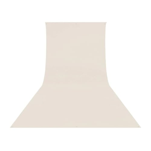 Westcott Wrinkle-Resistant 9' x 20' (2.75 x 6.1m) Backdrop for Photoshoots, Group Portraits, & Photo Booths - Portable and Travel Friendly (Buttermilk White) - color: Buttermilk White