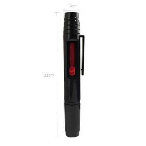 2pcs Lens Cleaning Pen with Carbon Cleaning Head and Brush for DSLR Digital Camera and Drone, Telescope, Magnifying Glass, Mobile Phone Screen, etc.