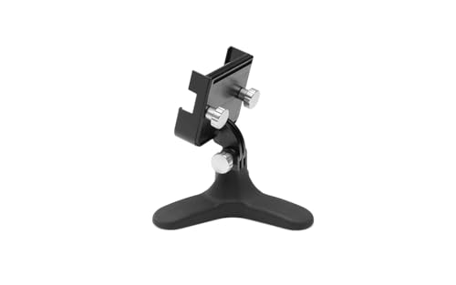 WeatherTech DeskFone Two View Universal Phone Holder for Flat Surfaces, Office, Kitchen, Nightstand - Silver Metal Knobs - color: Silver Metal Knobs