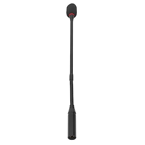 Gooseneck Microphone , Flexible 3 Pin High Plasticity Podium Microphones 16 . 5 Inch with Power Indicator for Meeting Rooms for Government Lecture Halls