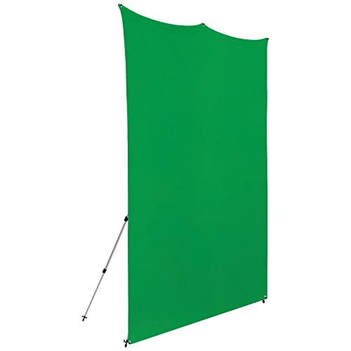 Westcott X-Drop Pro Wrinkle-Resistant 8' x 8' (2.44 x 2.44m) Backdrop for Headshots, Photoshoots, Group Portraits, Video Interviews, & Photo Booths - Portable and Travel Friendly (Chroma Key Green) - color: Chroma Key Green