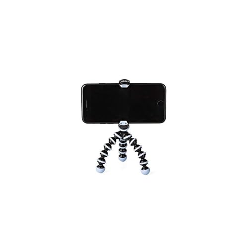Joby GorillaPod Mobile Mini, Flexible Mini Tripod for Smartphones, Compatible with iPhones, Android and Windows Smartphones, for Content Creation, Vlogging, Live Streaming, TIK Tok - Black and Blue