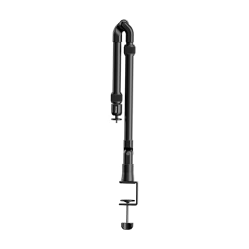 ULANZI ZJ02 Camera Desk Mount Overhead Magic Arm, 98cm/38.6inch Aluminum Adjustable Articulating Arm with 1/4" Ball Head for Cameras DSLR Lights Mount for Live Streaming/Photo Video Shooting