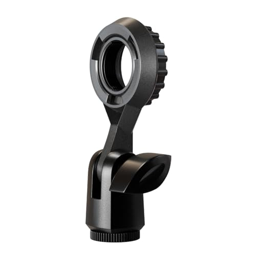 Metal Microphone Clip Microphone Shock Mount Bracket Holder Simple Stand Accessories Use Flexible Angled Desktop Condenser Mic Stand - color: With conversion A