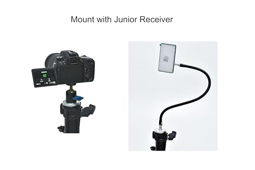 PHOCUS Baby Ball Head Adapter (5/8" Stud to 3/8" Thread), C Stand Camera Mount Adapter for Tripod Head on Photography Light Stand with Baby Pin or Junior Receiver