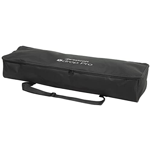 Westcott 8'x13' Black Sweep X-Drop Pro Wrinkle-Resistant Backdrop Kit - for Full-Length Portraits, Group Photos, and Photo Booths