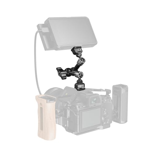 SMALLRIG 7'' Magic Arm with 1/4"-20 Screws & Spring-Loaded Pins, 1.5kg Load Capacity, 360° Dual Ball Head, Non-Slip Design for Cameras/Lights/Monitors/Mics/Phones – 5308 - style: 1-Pack (Spring-Loaded Pins)