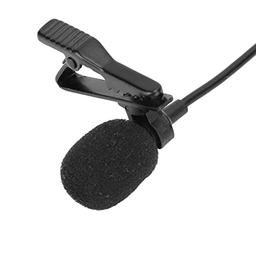 ZJchao Lavalier Microphone with Noise Reduction for Clear Streaming and Live Recording, Compact ClipOn Design for Wide Compatibility