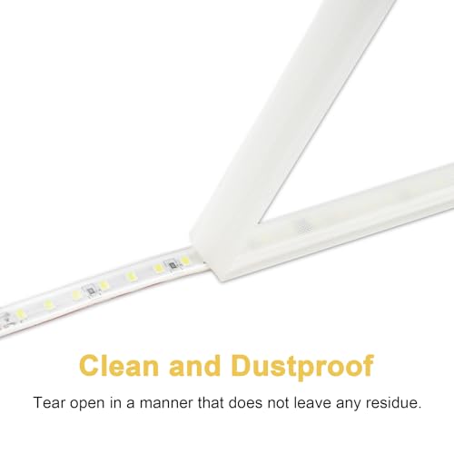 Light Soften Tape 2 PCS 0.78inx32.8ft LED Light Strip Masking Tape for Slightly Diffuser Light,White - color: White