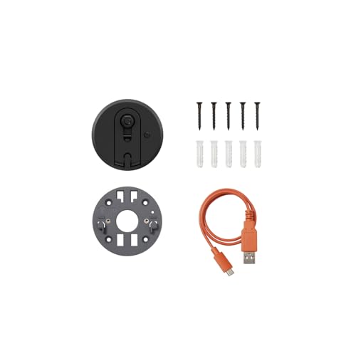 Spare Parts Kit for Outdoor Cam Plus (Battery), Black - color: Black