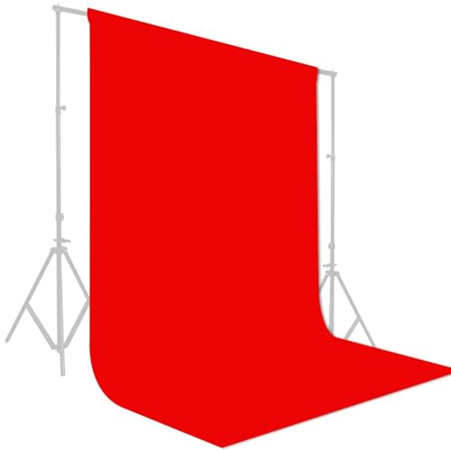 GFCC 6FT x 10FT Red Polyester Backdrop Curtain for Wedding Party Banquet,Fabric Backdrop - color: Red, size: 6ftx10ft