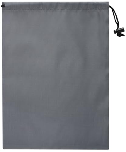 PALTERWEAR Drawstring Bag with Toggle - Nylon Cinch and Ditty Pouch Six-Pack (Gray, 8 x 11 Inch, Set of 6) - color: Gray, size: 8 x 11 Inch