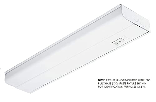 Beam Lighting Under Cabinet Light Cover Replacement | White Ribbed Acrylic Diffuser (for UC8, 18") - size: 18", style: for UC8