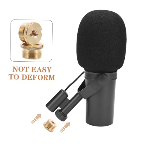 Garneck 2Pcs Microphone Screw Adapter Kit Female to Copper Threaded Adapter for Mic Stand Mount for Recording and Live Streaming