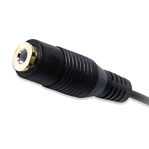 3.5mm Female to Male 5-Pin Mini USB Microphone Adapter, Audio Transfer Adapter Cable Cord, Compatible with GoPro Action Cameras with Mini USB Port, GoPro Hero 3 3+ 4 (Adapter Only)