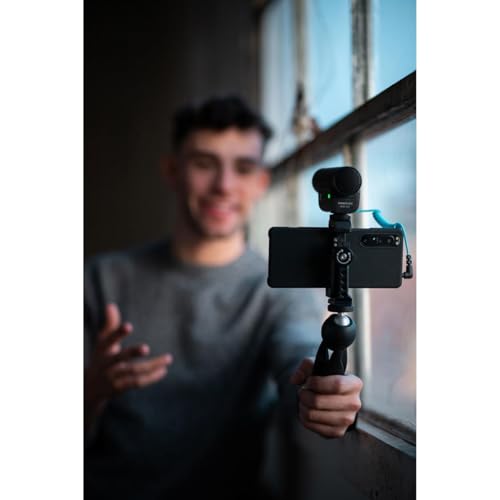 SENNHEISER Professional MKE 400 + Mobile Kit, Directional On-Camera Microphone with Smartphone Clamp & Manfrotto PIXI Mini Tripod, 509257, Auxiliary,Black - style: MKE 400 + Mobile Kit