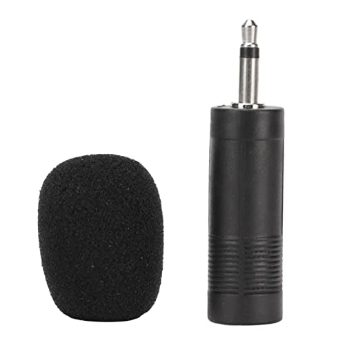 VBESTLIFE Lavalier Lapel Microphone, Omnidirectional Condenser Mic, 6.35MM Jack, Mini Metal Clip, for Playing Guitars, Saxophones, Trumpets, Violins, 16.4ft