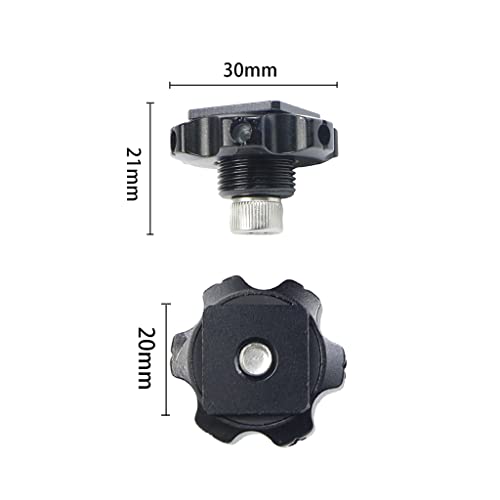 1 Inch Ball Mount Head Adjustable Adapter with Cold Shoe Base for Underwater Camera Case Video Flash (Kit B) - color: Kit B