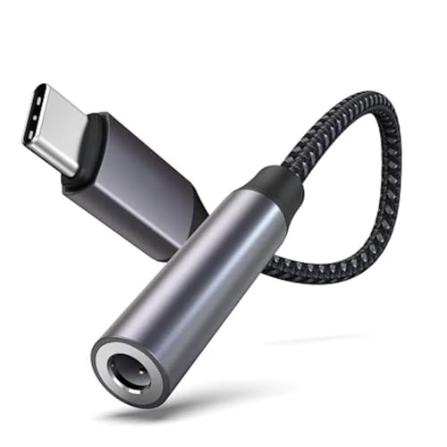 3.5mm 1/8 Inch Aux to USB C Audio Headphone Jack Adapter - Type C/USBC to Aux Converter Dongle Cable for iPhone 15/16, iPad, MacBook, Samsung Galaxy, Google Pixel, Moto, LG, PC, Laptop