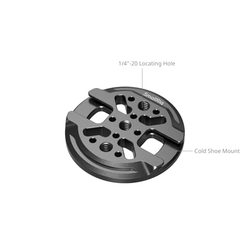 SMALLRIG Magnetic Phone Mount Plate for iPhone 17/16/15, with Cold Shoe Mount & 1/4"-20 Threaded Hole, for DJI Mic 2, Ball-Head Selfie Sticks, Vlogging, Live Streaming, Smartphone Filming-5155 - size: Phone Mount Plate