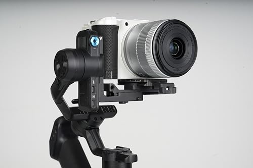FeiyuTech SCORP Mini 3 Pro Gimbal Stabilizer/AI Tracking 4.0&Detachable Smart Handle|Holds Mirrorless Cameras,Smartphones,Action Cam up to 4.4lbs|Wireless Control,No App Gestures,Cooling Mount