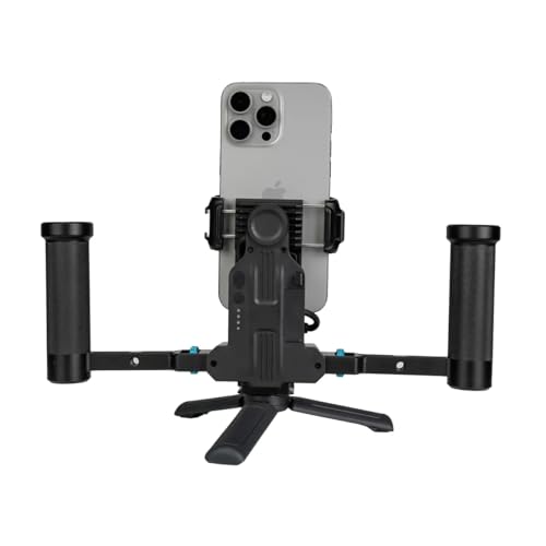 Feiyu Phone Video Rig Pro for iPhone 17/16/15 Pro & Pro Max – ProRes 4K Cage with Active Cooling, 1300mAh Battery, USB-C Expansion – Professional Smartphone Video Rig for Filmmaking & Vlogging