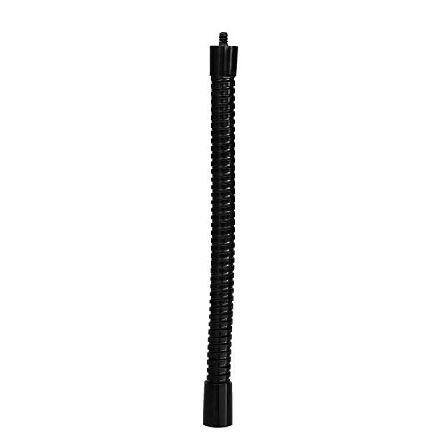 GRIFITI Nootle Flexible Metal Black Gooseneck Arm Flex Leg Stand 1/4 20 Threaded Male Female Goose Neck for Camera, Clamps, Microphone, Phone Holder and Tablet Mount (9 x .75 x .75 inches) - size: 9 x .75 x .75 inches