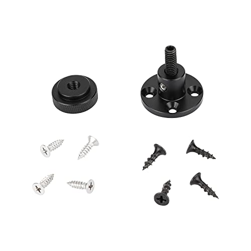 CAMVATE 1/4"-20 Male Thread Screw Support with Wall/Table Mount Round-Shape
