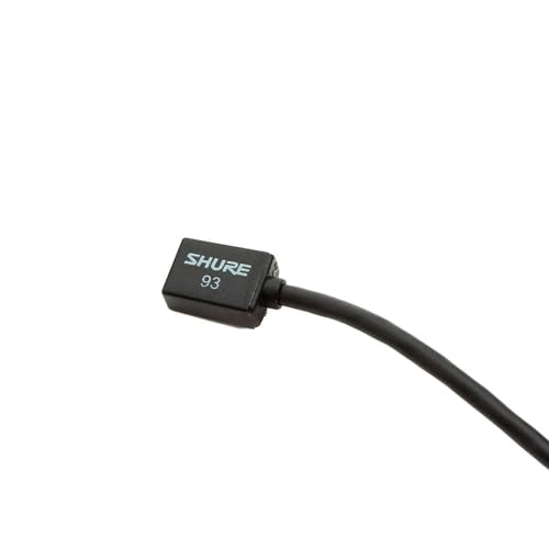 Shure WL93 Series Subminiature Condenser Lavalier Microphones,WL93- Black, with 4-Foot (1.2 m) Cable - style: Black (4-foot cable)