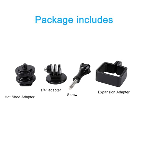 PellKing Clod Shoe Mount Adapter for DJI Osmo Pocket 3 Camera, with DJI Pocket 3 Expansion Adapter for DSLR Hot Shoe Mount