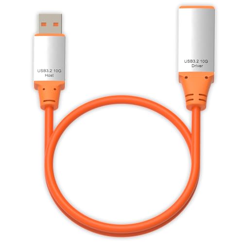 OkyLink Active USB 3.2 Gen 2 Extension Cable 10Gbps, 1.5ft | 0.5m,Male to Female, Built-in Signal Repeater, for External SSD & High-Speed Desktop Connections - color: USB3.2(10Gbps), size: 1.5ft (0.5m)