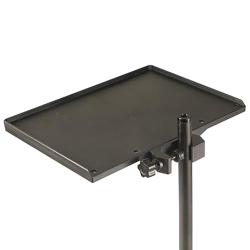 Mic Sound Card Holder For Microphone Stand Tray Clamp-On Mic Rack Tray Height Adjustable With O-Rings Clamps Desktop Speaker Stand