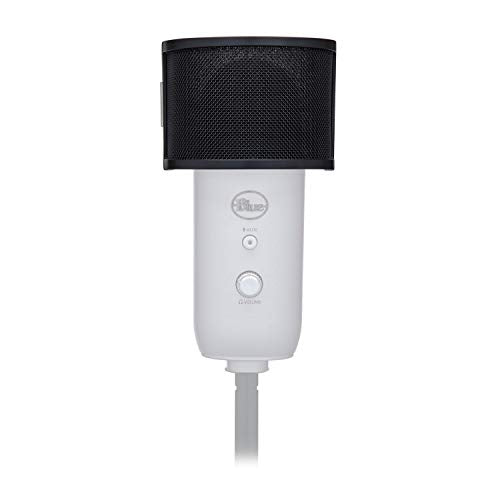 Blue Yeti USB Microphone, Blackout, with Knox Pop Filter (2 Items) | Blue Yeti USB Mic, Tri-Capsule, 4 Patterns, Gain and Mute, 3.5mm Zero-Latency Monitoring, Knox Pop Filter Included
