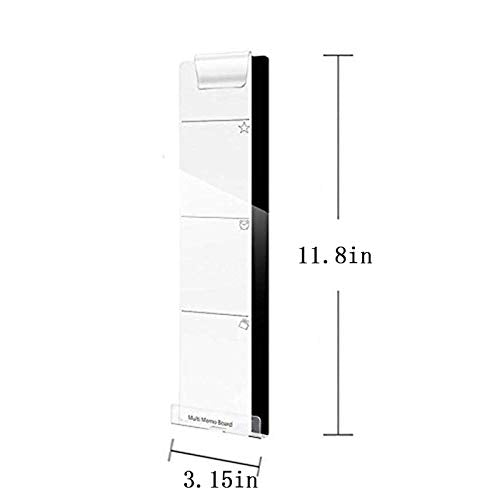 MINSA Fashion Multifunction Utility Acrylic Transparent Computer Monitors Side Panel/Memo Pads/Message Boards/Sticky Boards for Computer Screen, 1 Set (Left & Right) (Phone Holder) - color: Phone Holder