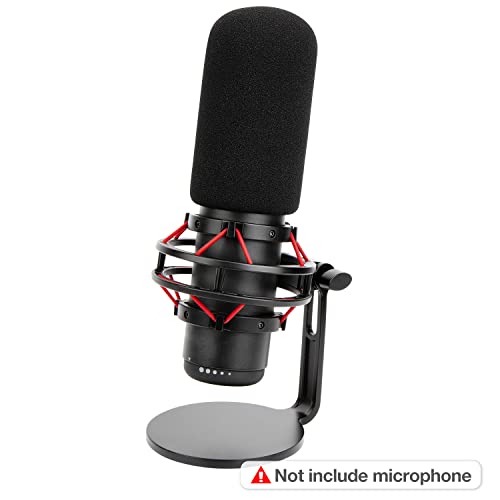 SUNMON HyperX QuadCast Pop Filter Windscreen Compatible with HyperX QuadCast S Microphone - Mic Foam Windscreen Noise Reduction,Improved Sound Quality, Microphone Pop Filter for HyperX QuadCast