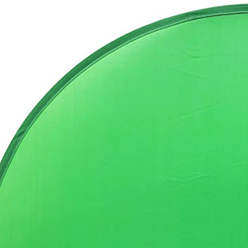 142cm Round Green Screen Backdrop Portable Pop Up Green Screen with Thicker Frame for Video Conference Live Stream Chair Background