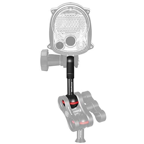 MINIFOCUS 1" Ball to YS Head Clip Arm, 2PCS 3.35"/8.5cm Aluminum Alloy YS Head Adapter Lightweight Arm Underwater Photography Lighting System Connector for Diving Strobe/Video Light - color: YS Head