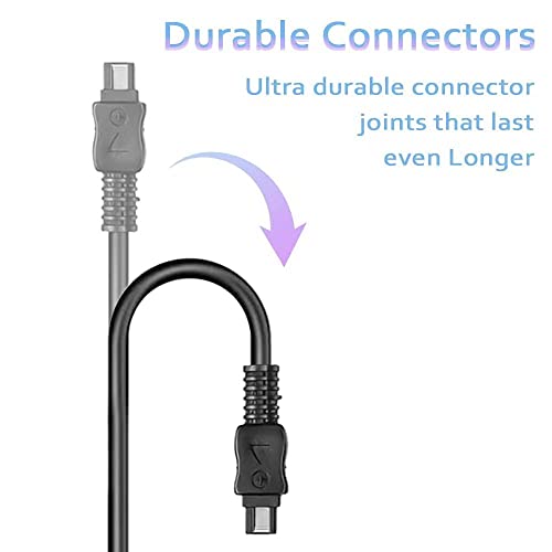 AC-L200 Charger USB Power Cord for Sony Handycam Camcorder, | ACL200 Power Adapter for DCR-DVD DCR-HC DCR-SR DCR-SX, HDR-CX HDR-HC HDR-PJ HDR-SR HDR-XR HDR-UX HDR-TD Series Power Adapter