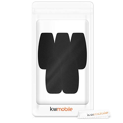 kwmobile Microphone Foam Covers (Set of 5) - 1.8x0.9x0.5 inches (4.8x2.4x1.2 cm) Windscreen Protective Pop Filter Pack for Microphones - Black