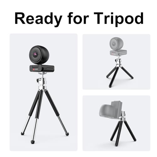 JOYUSING Flip600R 4K Webcam for PC - Ultra 4K HD Webcam with Tripod, PDAF Autofocus, Noise-Cancelling Mics, 79° FOV, Auto Light Correction, Privacy Cover, Streaming Camera for Gaming/Beauty