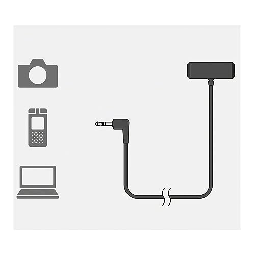Sony Compact Stereo Lavalier Microphone ECMLV1,Black, Small