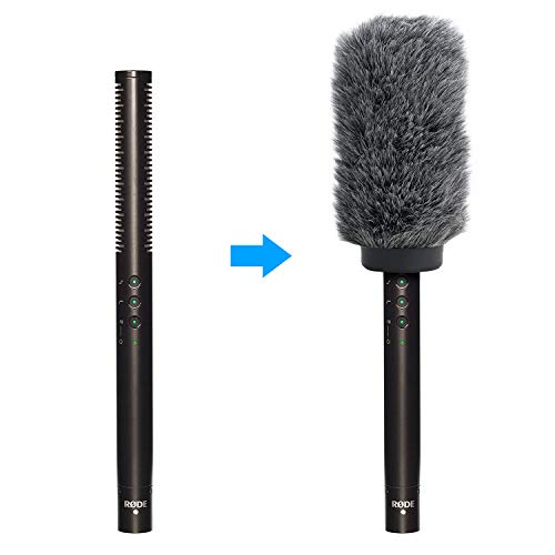 YOUSHARES NTG4+ Microphone Windscreen - Windmuff for Rode NTG4 Plus Shotgun Microphones, Windshield Up to 6.3" Long - color: NTG4+ Shag