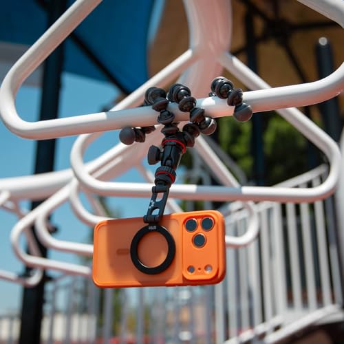 Joby Magnetic Cold Shoe Phone Mount with 1/4" Thread, 240° Adjustable Magnetic Phone Holder for iPhone, Over 12N Strong Magnet, Metal Build, Fits DSLR Camera Rig Vlog Video Recording