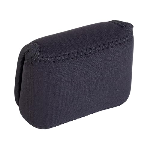 OP/TECH USA Soft Pouch – Compact digital camera case, lightweight accessories pouch, sleek neoprene sleeve for DSLR, perfect for backpacks & travel – durable protection in style D-Mini | Black - color: Black, style: D-mini