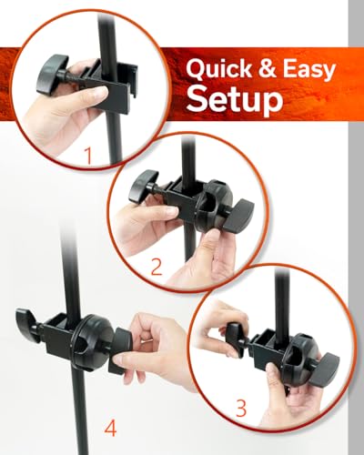 Hamilton KB200M Universal Boom Clamp, Multi-Fit Mount for Speaker, Microphone, and Lighting Stands