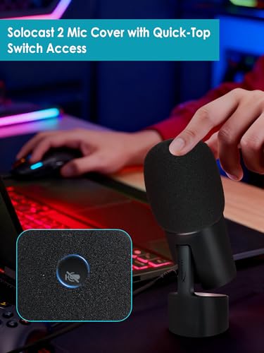 SoloCast 2 Boom Arm - Upgraded SoloCast 2 Mic Arm With SoloCast 2 Pop fifter Compatible with HyperX SoloCast 2 Microphone by YOUSHARES - color: Boom arm for SoloCast 2