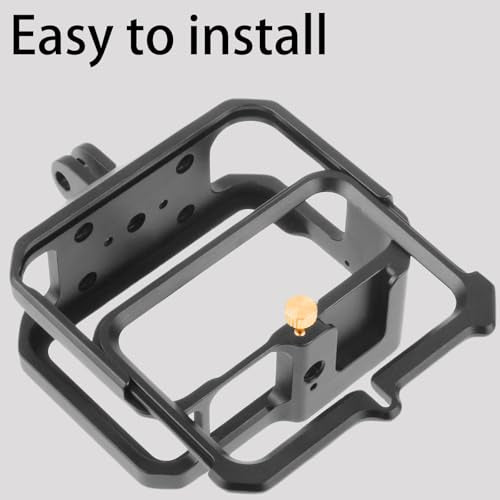 Aluminium Protective Cage for GoPro Hero 13/12/11/10/9, Durable Hard Frame Cases Protector, Strong Metal Housing Frame Video Cage with Sliding Cover - style: Standard Version