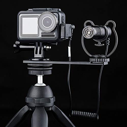 JJC Metal Cold Shoe Extension Mount for Sony RX100 VII A6400 A6100 A6600 | for Canon G7X Mark III EOS M6 Mark II GoPro Hero DJI OSMO Action Camera & Cell Phone to Add Mic, Arca Swiss Type Plate