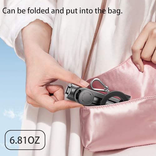 Magnetic Pocket Selfie Stick Compatible with MagSafe for iPhone | 4-in-1 multifunctional selfie stick with wireless remote; portable mini; great for live streaming, travel & outdoor shooting - style: Magnetic