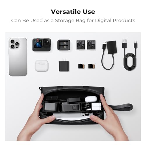 K&F CONCEPT Carrying Case for DJI Osmo Pocket 4/3 Creator Combo Accessories, Portable Travel Storage Holder Carry Bag Large Capacity Protective Handbag All in One Gadget Storage Bag for Pocket 4/3